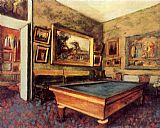 The Billiard Room at Menil-Hubert by Edgar Degas